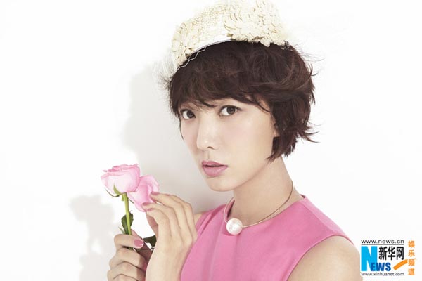 Lovely Wang Luodan poses for fashion magazine