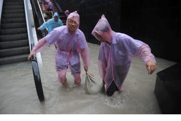 Red alert for torrential rain issued in Guiyang