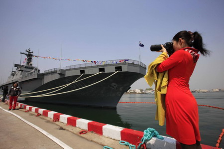 China invites foreign delegates to navy ships