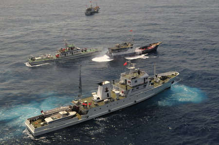 Drill conducted for sea territory protection