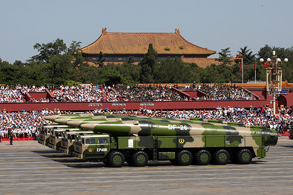 Stealth tech on view in Beijing parade