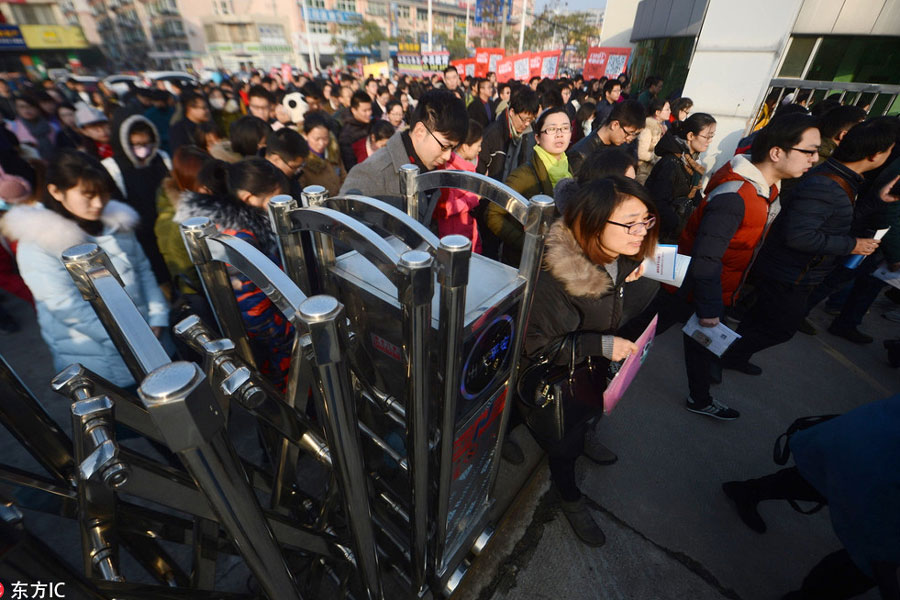 Strong competition for civil service jobs