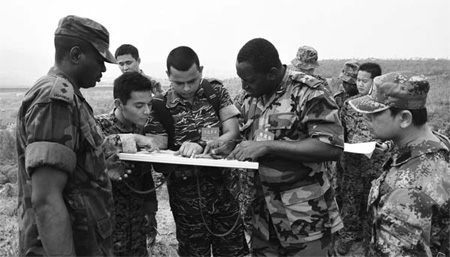 Chinese military college as a mini-UN