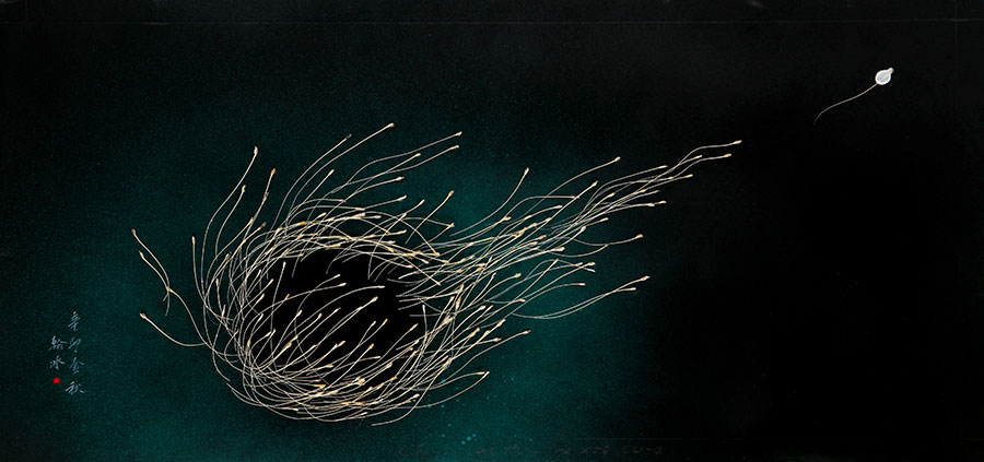 Stunning artworks of fish bone artist