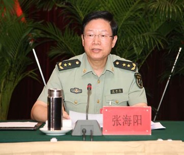張震之子張海陽任二炮政委:首對父子上將