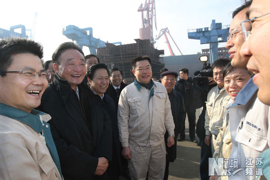 吳邦國在江蘇調(diào)研