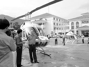 廣東一富豪追賊 動用私人直升機(圖)