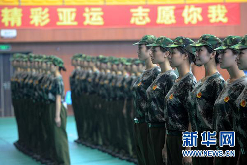 亞運(yùn)美女禮儀專(zhuān)業(yè)志愿者