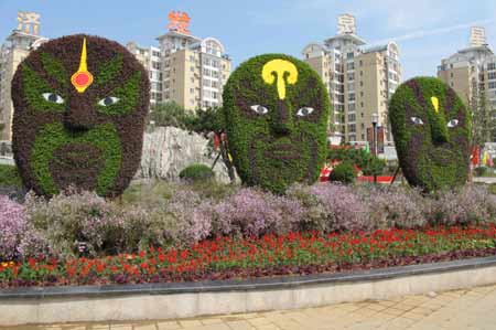 600萬盆鮮花扮靚泉城濟南（圖）