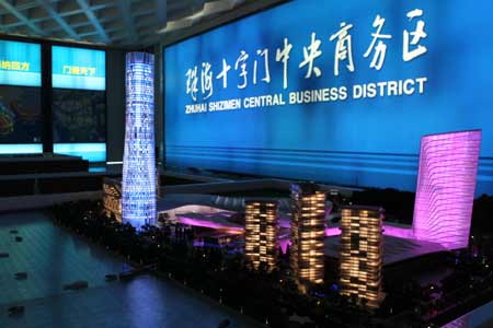 “主流媒體看廣東”參觀珠海橫琴十字門商務區