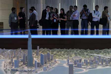 “主流媒體看廣東”參觀珠海橫琴十字門商務區