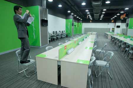 亞洲主流媒體看廣東采訪團參觀亞運會新聞中心