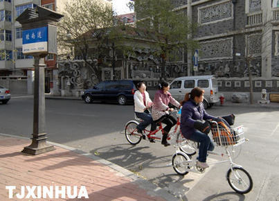 天津五大道觀光自行車添風景