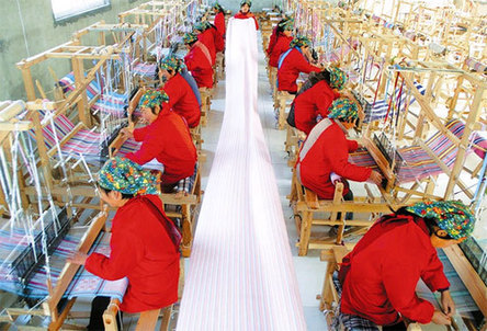 永濟農民紡織手工粗布