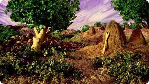 神奇！絕美食物風景畫