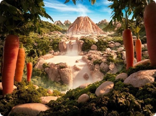 神奇！絕美食物風景畫