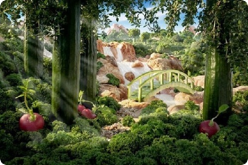 神奇！絕美食物風景畫