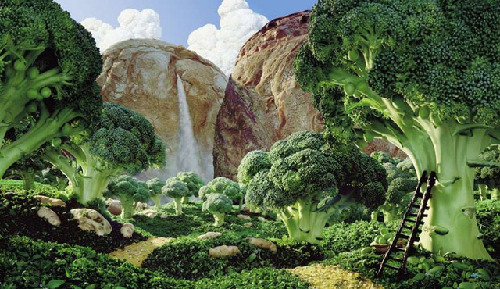 神奇！絕美食物風景畫