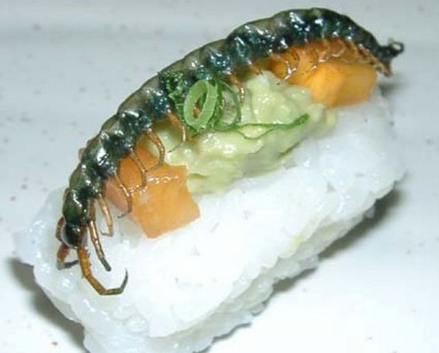 重口味:昆蟲壽司你敢吃嗎?