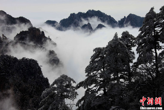 黃山迎來今冬首場降雪