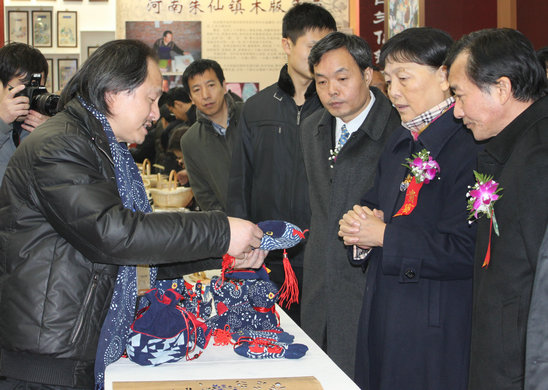 南通藍印花布亮相“中華農耕文化展”