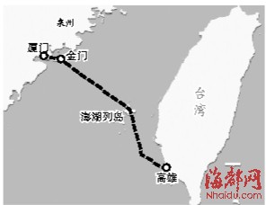 兩岸首條直通海底光纜建成 廈門將成兩岸通信門戶