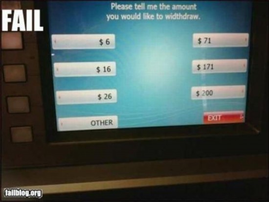 看看ATM機(jī)前的囧人囧事