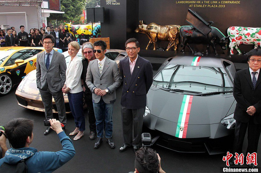 組圖：逾30輛蘭博基尼億元車隊亮相香港