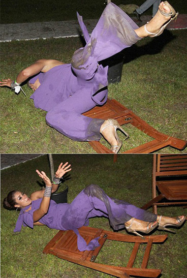 難堪！都是高跟鞋惹的禍