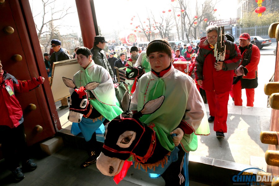 北京八大處新春祈福廟會(huì)舉行大彩排
