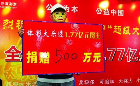 彩民戴孫悟空面具領(lǐng)走1.7億元 捐500萬(wàn)做慈善