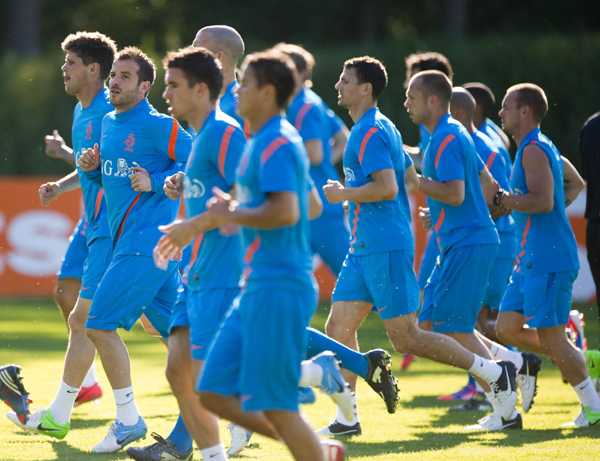 荷蘭隊備戰歐洲杯