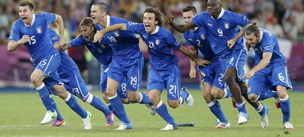 歐洲杯：布馮撲點 意大利點球4:2淘汰英格蘭晉級