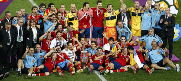 歐洲杯：西班牙4:0完勝意大利衛冕冠軍