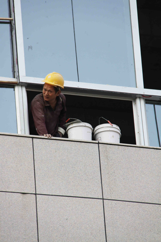 影像特寫：福建援建彭州施工者表情