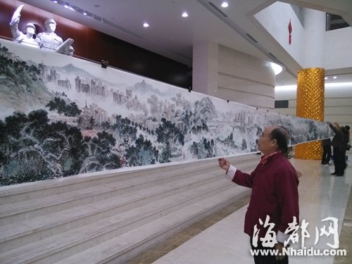 福州版清明上河圖亮相 濃縮福州標(biāo)志景觀