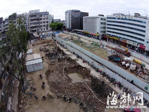 屏山地鐵站啟動考古發(fā)掘 地下兩米現(xiàn)清代地面