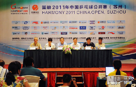 2011中國乒乓球公開賽（蘇州）即將開拍