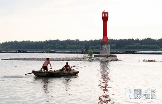 淮河江蘇段出現嚴重旱情 跌回“死水位”以下