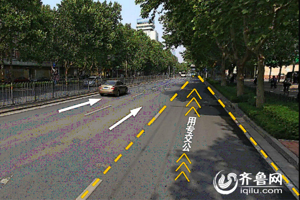 濟南將增設(shè)第87條公交專用道 位于解放路西端