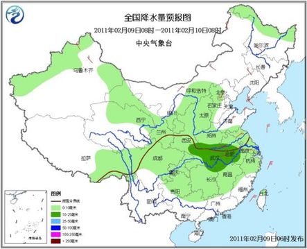 未來(lái)三天較強(qiáng)冷空氣影響大部地區(qū) 中東部有雨雪[圖]