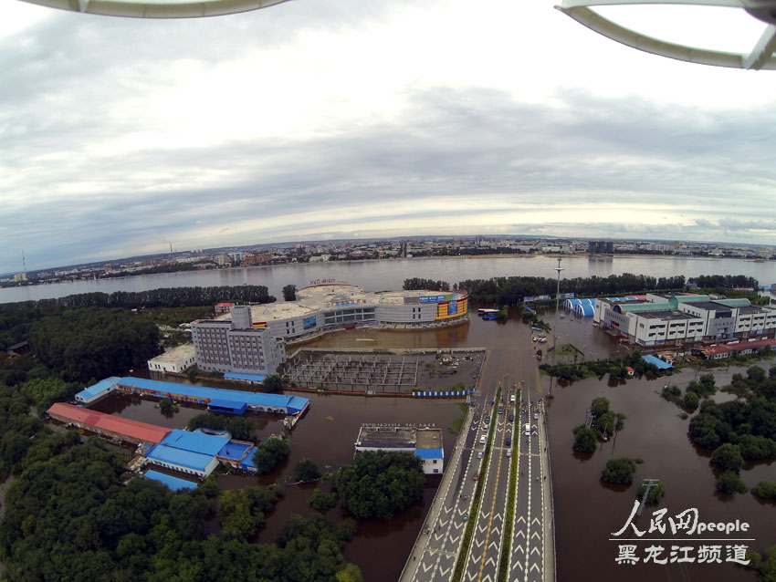 高清組圖：黑龍江省黑河市部分公路已淹沒