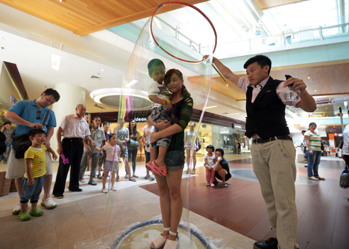 重慶吹泡達人秀絕活