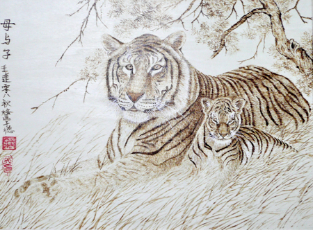 中國烙畫家在德國