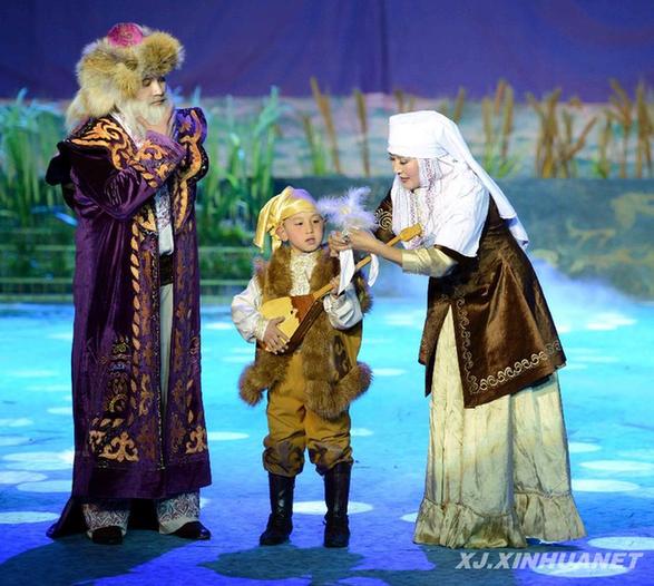 福?？h推出哈薩克族歌舞劇《烏倫古達斯坦（長詩）》