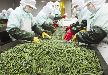 速凍蔬菜 急運日本