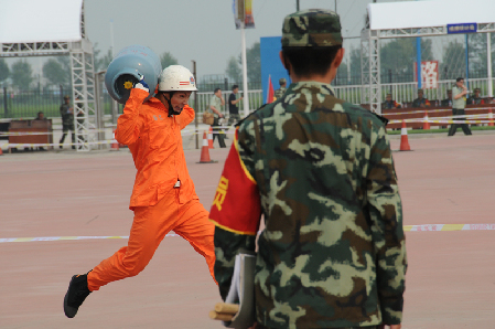 全國公安消防鐵軍比武 浙江代表隊旗開得勝