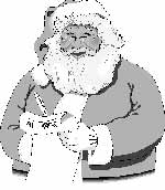 Santa Dons Gloves to Answer Mail