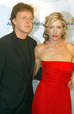 Paul McCartney and Heather Mills