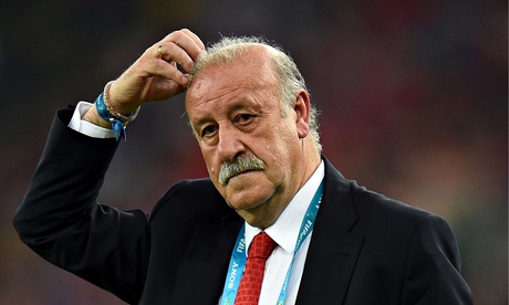 衛(wèi)報(bào)：西班牙再度慘敗 博斯克主帥地位或?qū)⒉槐? style=